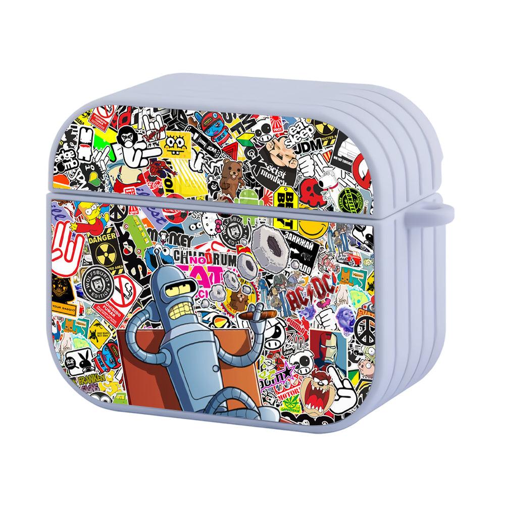 Futurama Bender Quality Day Apple Airpods 4 Case White