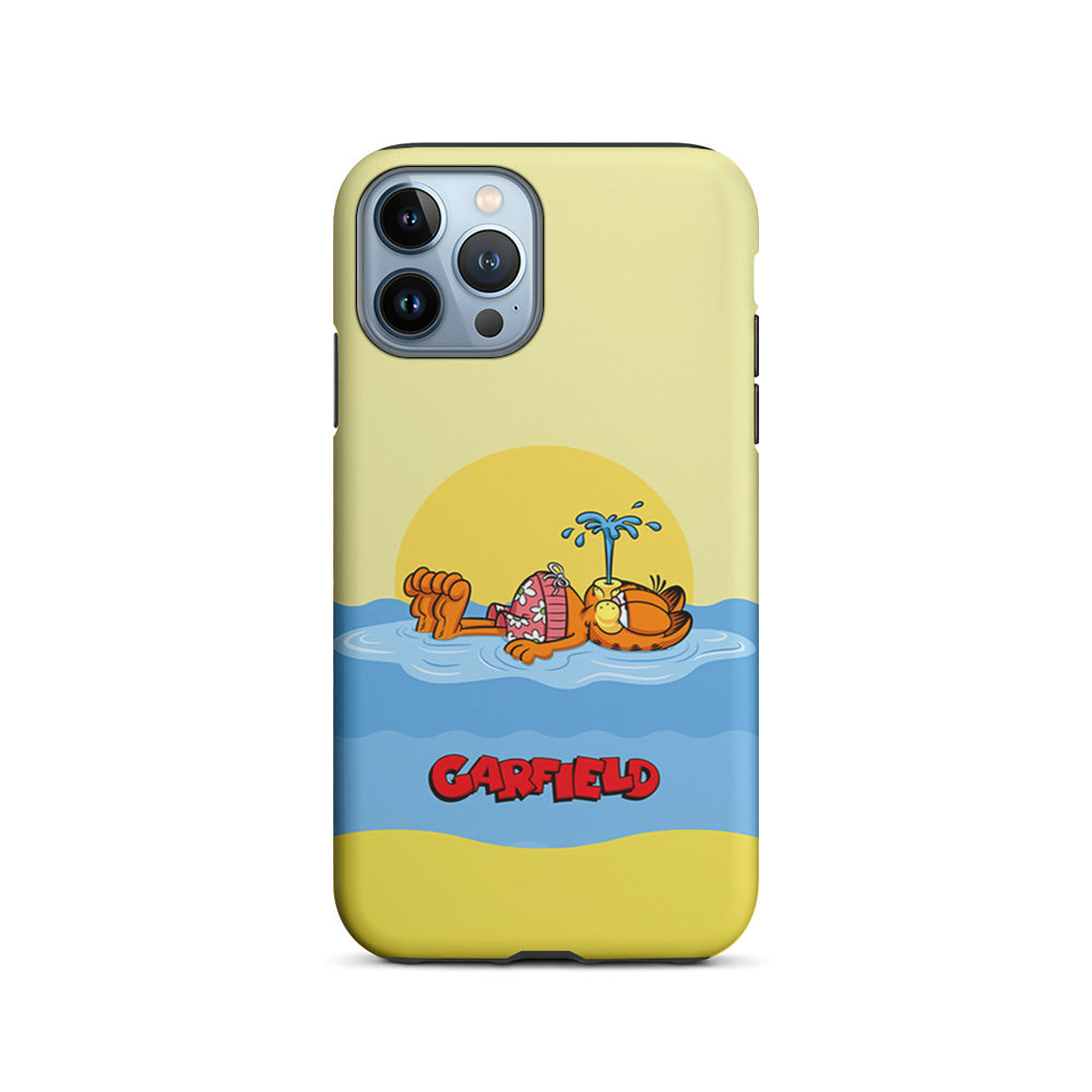 Garfield Bask on The Water iPhone 15 Pro Max Case