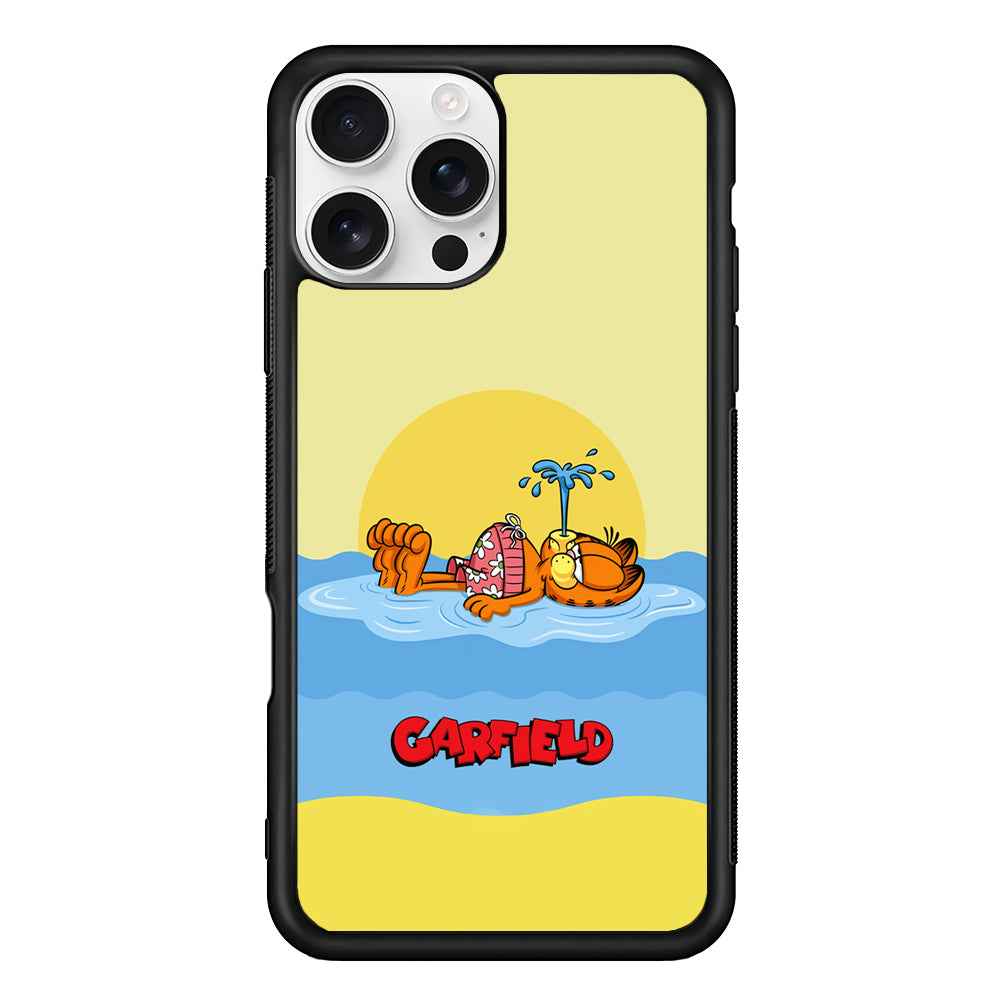 Garfield Bask on The Water iPhone 16 Pro Case