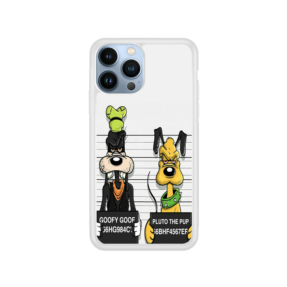 Goofy and Pluto Get Caught iPhone 15 Pro Max Case