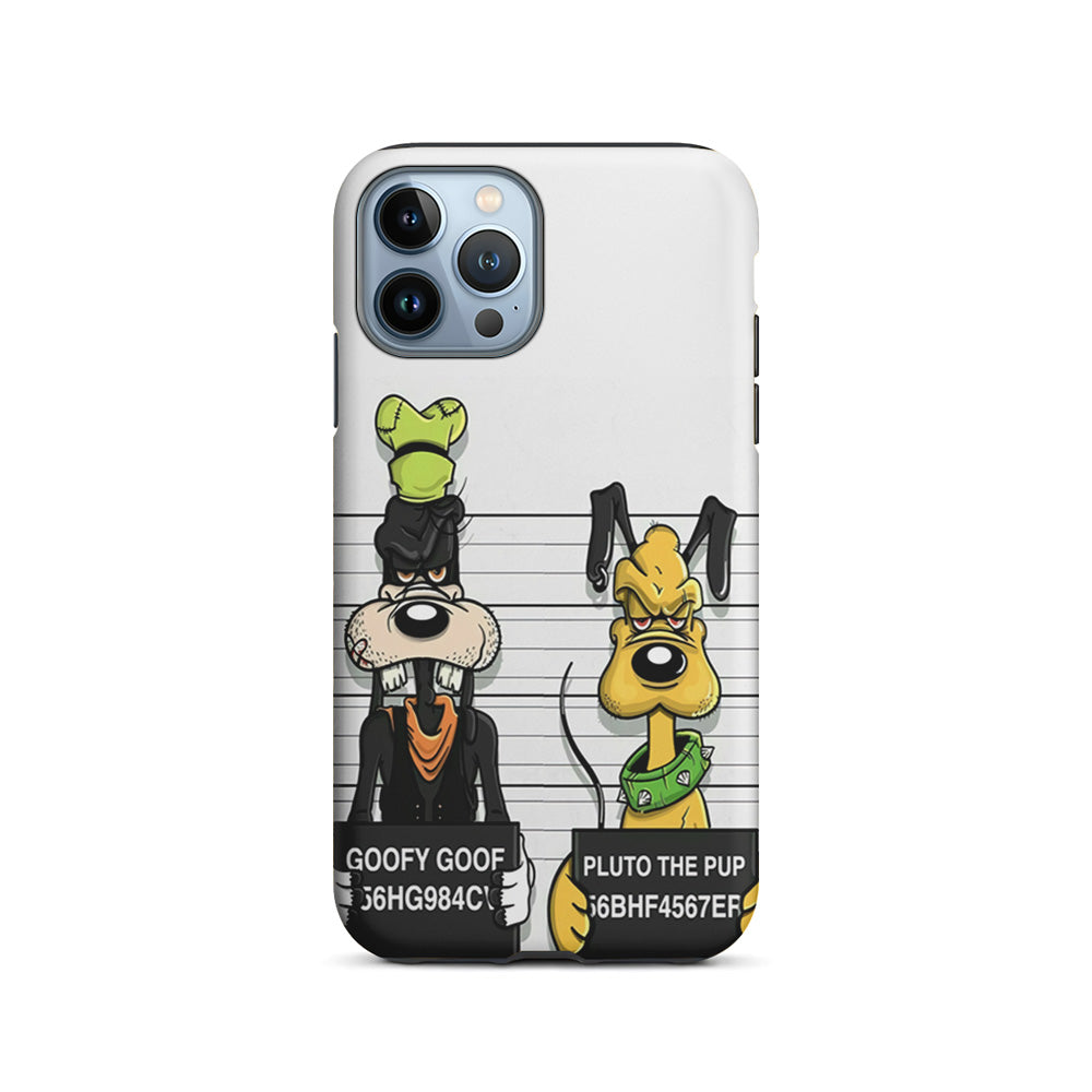 Goofy and Pluto Get Caught iPhone 15 Pro Max Case