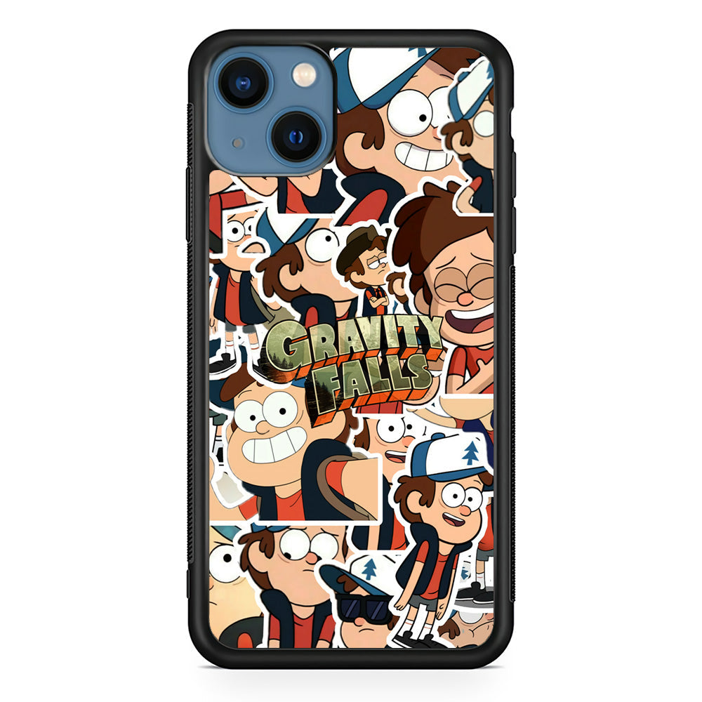 Gravity Falls Smile Collage from Dipper iPhone 14 Plus Case - Carneyforia