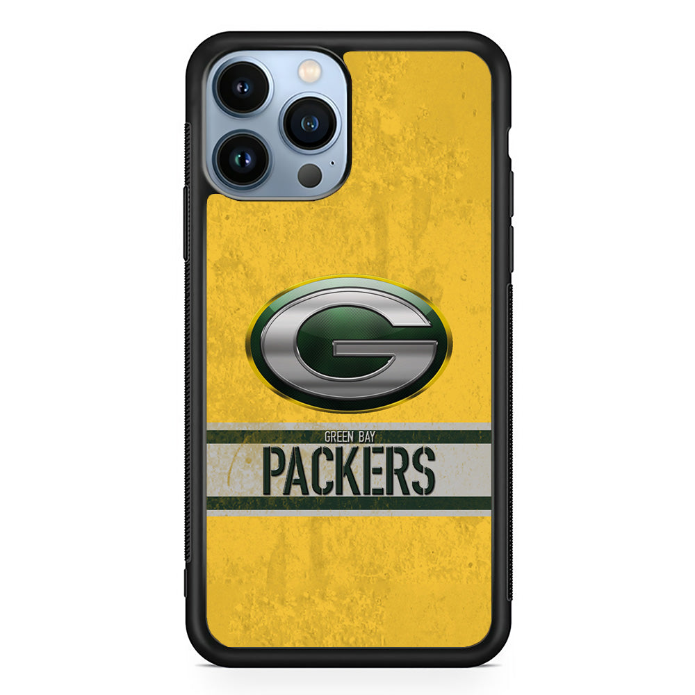 Green Bay Packers Abstract on The Wall iPhone 14 Pro Max Case - Carneyforia