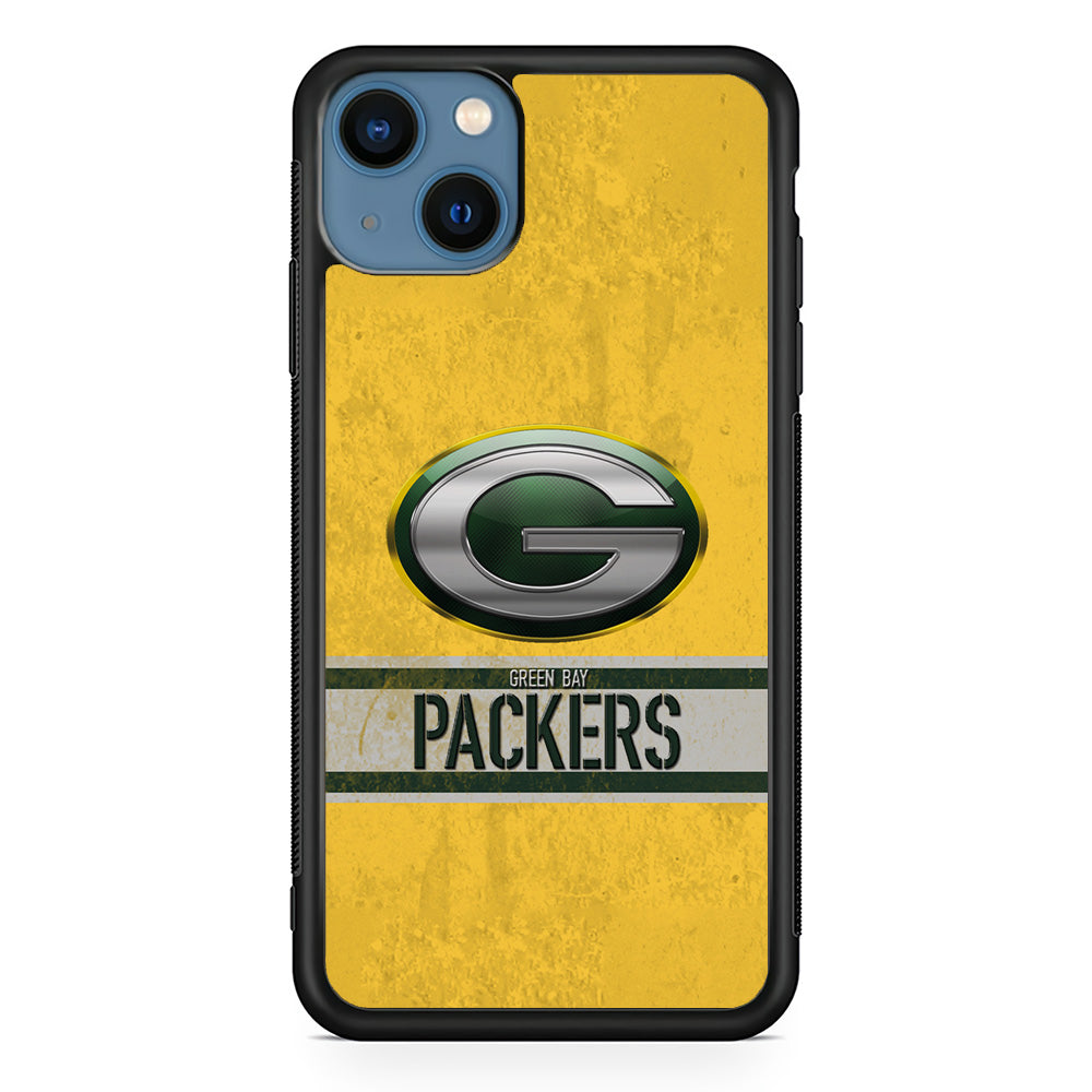 Green Bay Packers Abstract on The Wall iPhone 14 Plus Case - Carneyforia