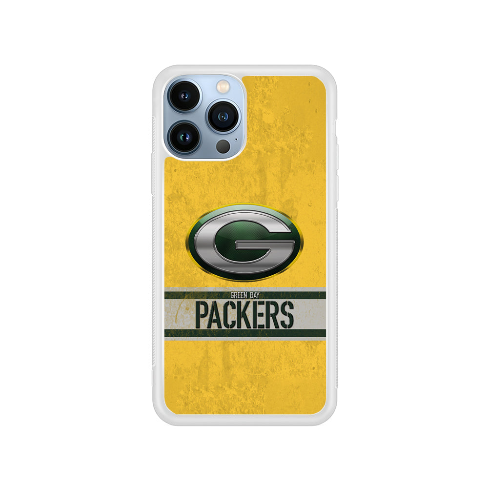 Green Bay Packers Abstract on The Wall iPhone 14 Pro Case