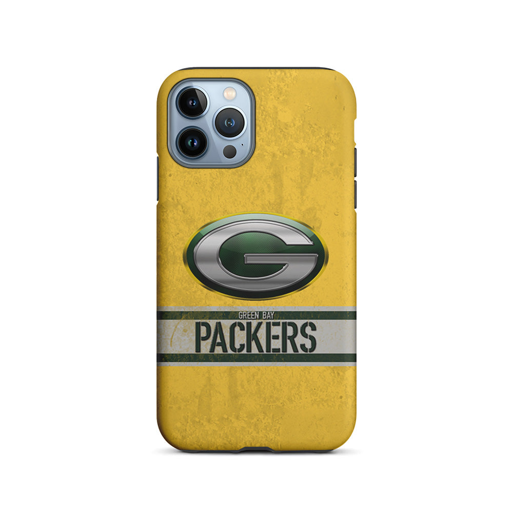 Green Bay Packers Abstract on The Wall iPhone 14 Pro Case