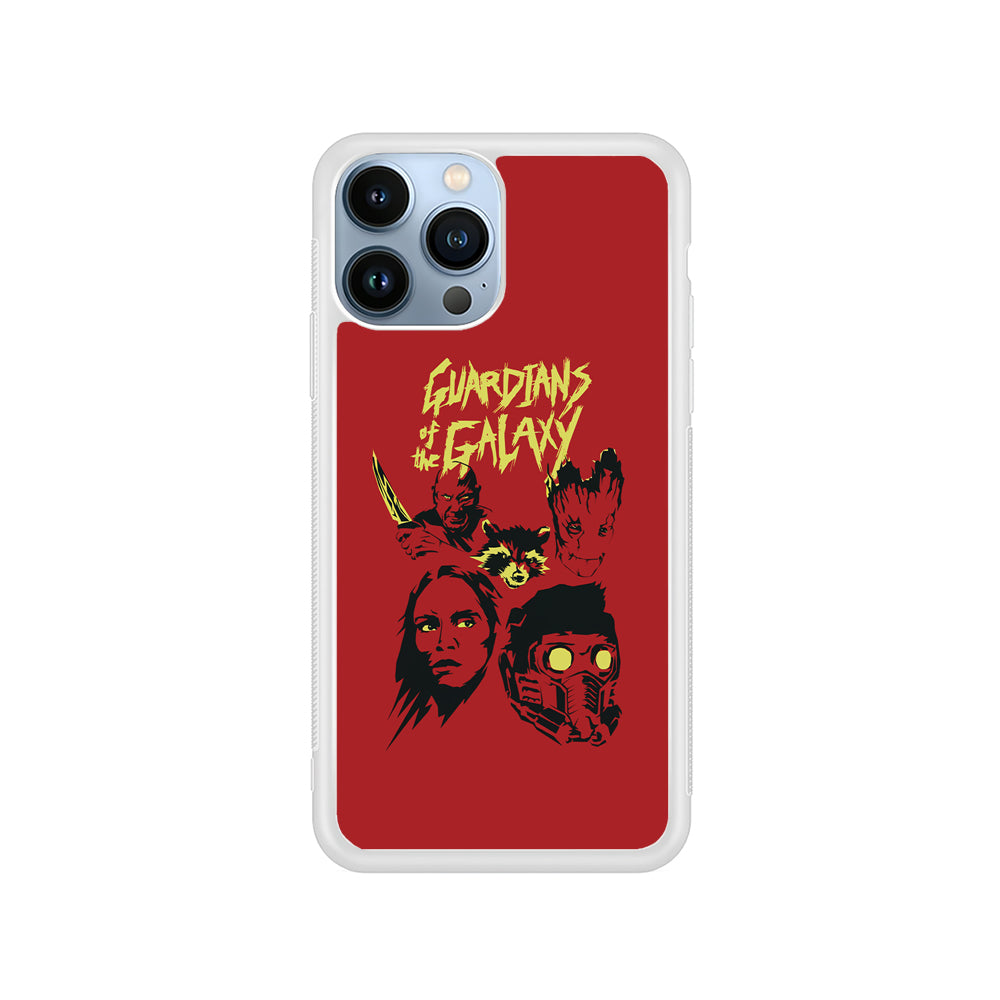 Guardians of The Galaxy Five Silhouette iPhone 14 Pro Case
