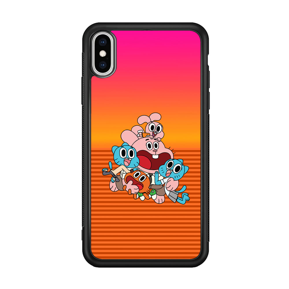 Gumball Scream on Happiness iPhone XS Case