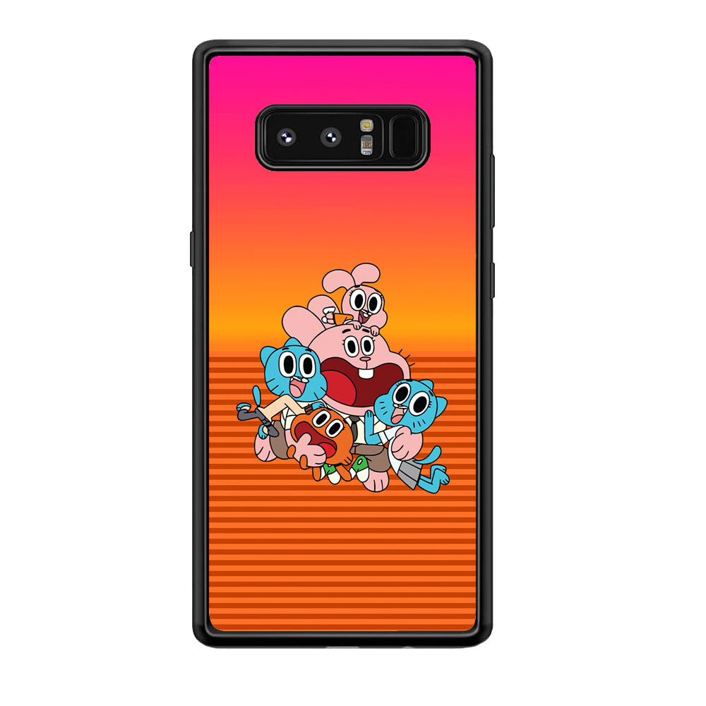 Gumball Scream on Happiness Samsung Galaxy Note 8 Case