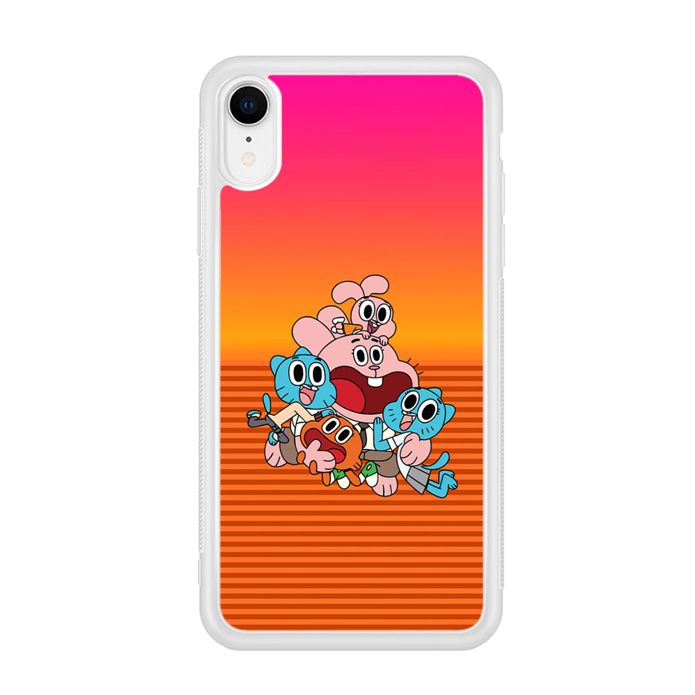 Gumball Scream on Happiness iPhone XR Case
