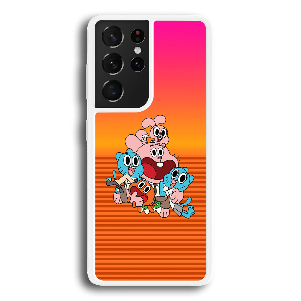 Gumball Scream on Happiness Samsung Galaxy S21 Ultra Case