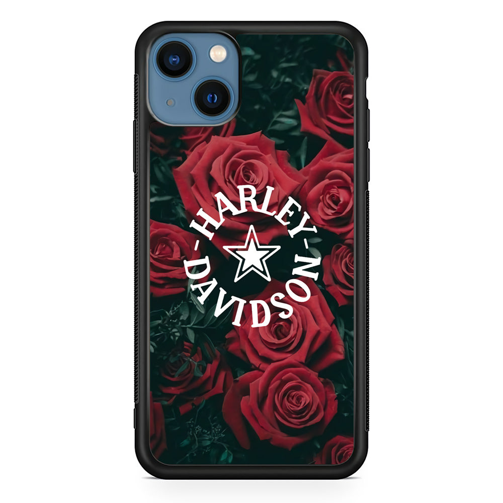 Harley Davidson Rose Views iPhone 15 Case - Carneyforia