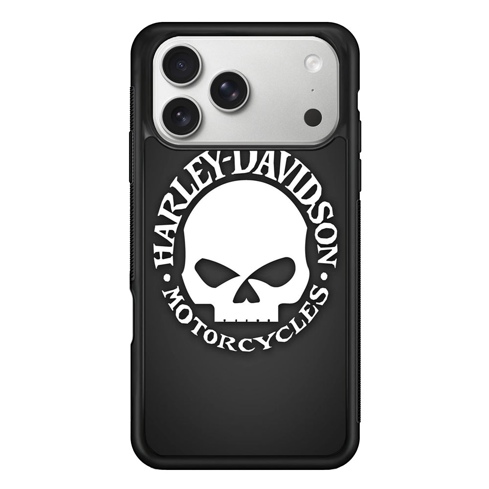 Harley Davidson Skull Grey iPhone 17 Pro Max Case