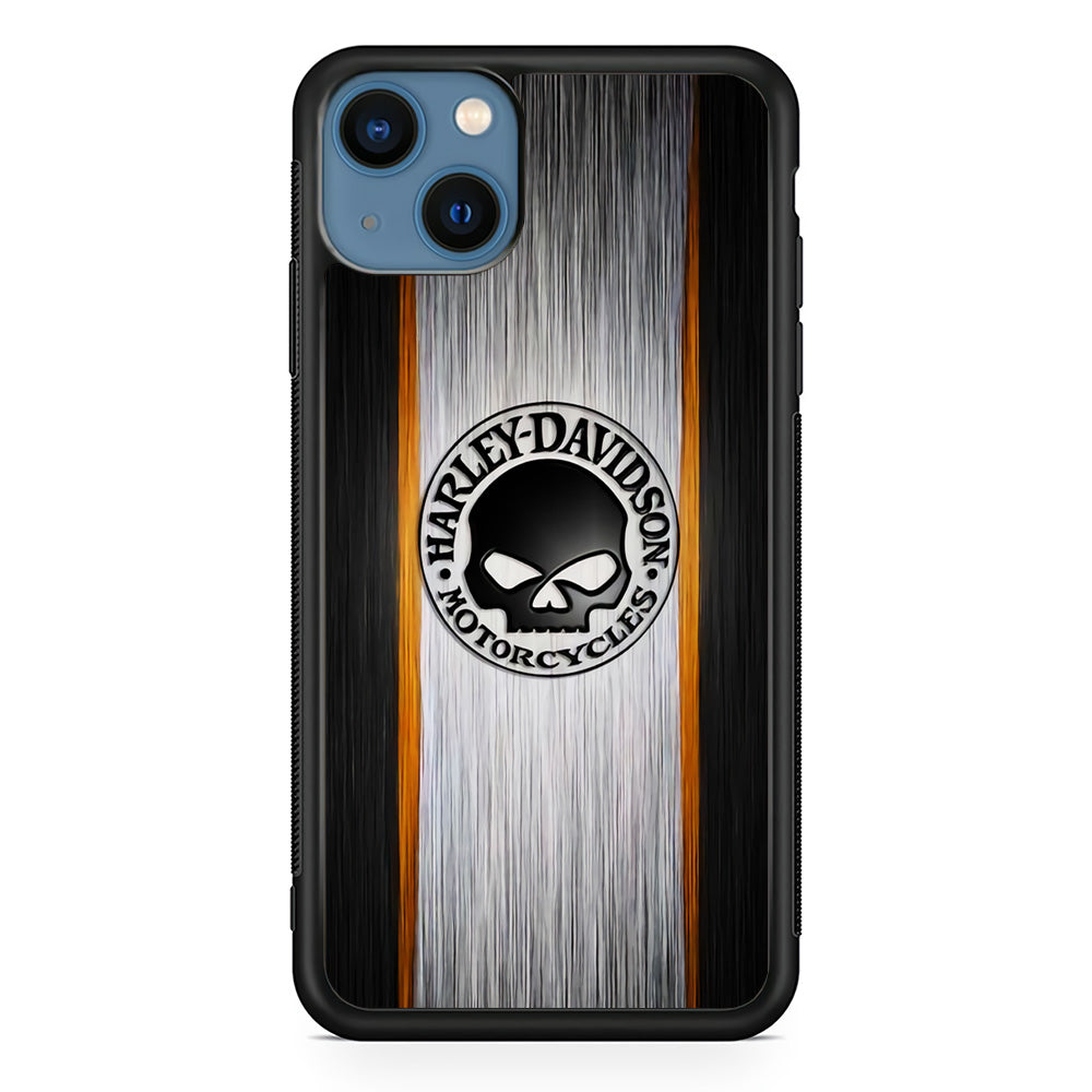 Harley Davidson Stripe Skull Logo iPhone 15 Plus Case - Carneyforia
