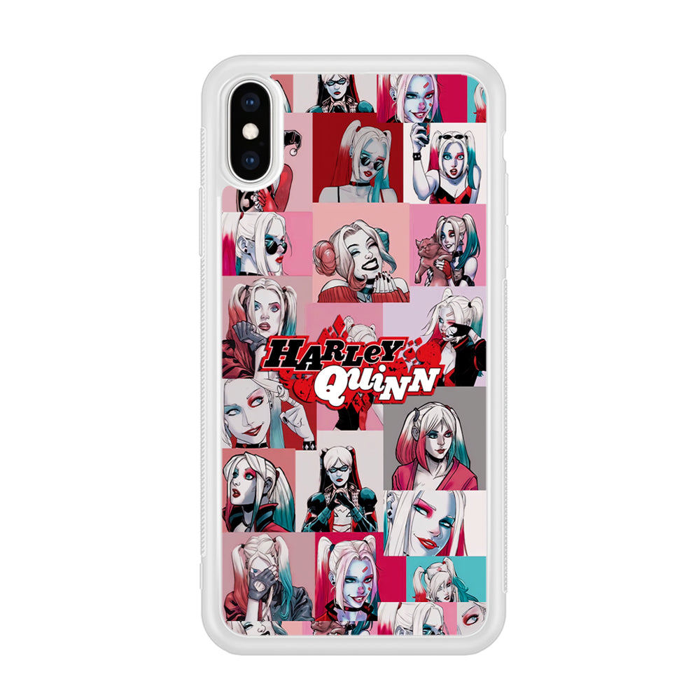 Harley Quinn Smiley Photo Collage iPhone XS Case