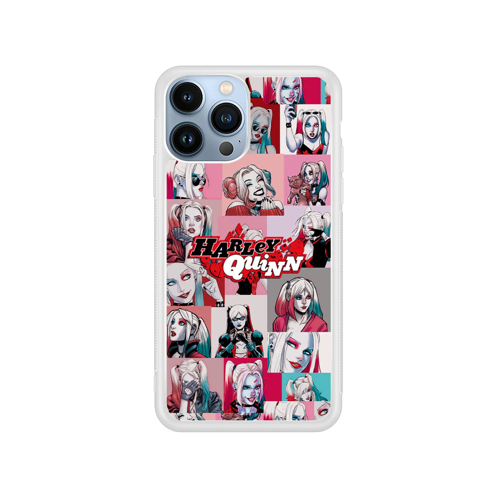 Harley Quinn Smiley Photo Collage iPhone 14 Pro Case