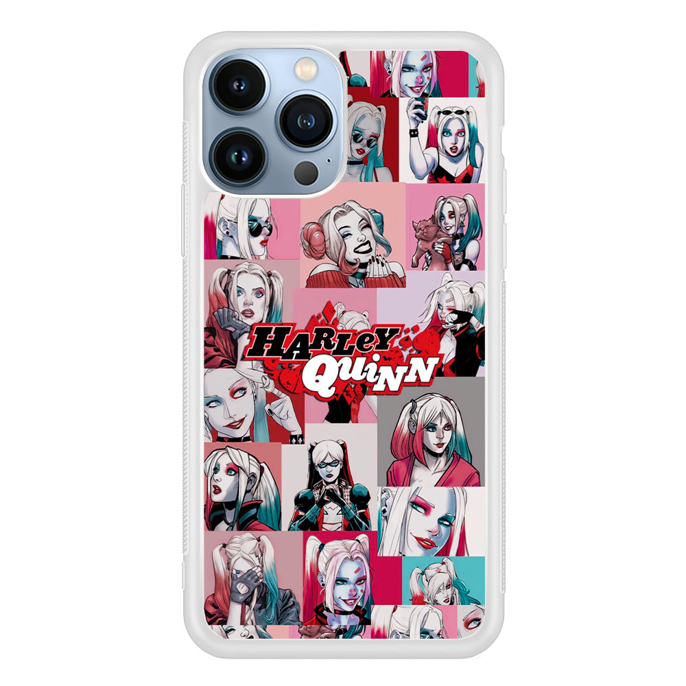 Harley Quinn Smiley Photo Collage iPhone 13 Pro Max Case