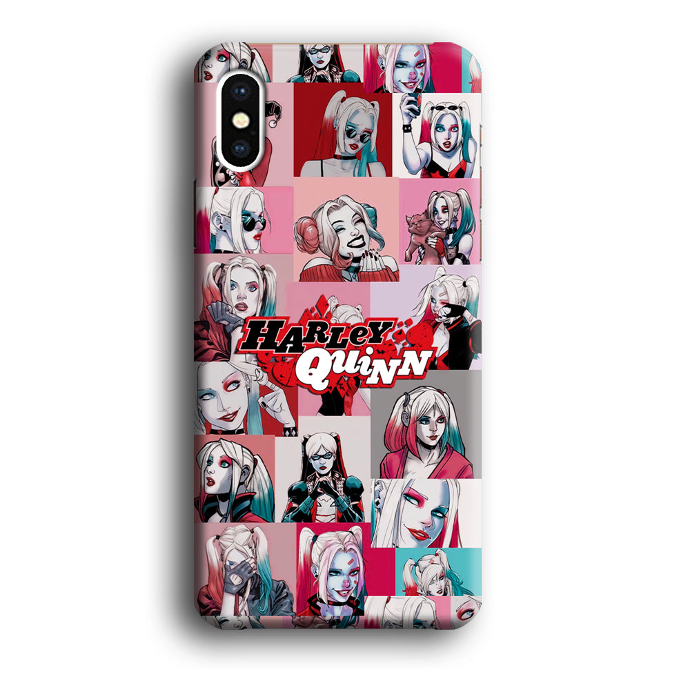 Harley Quinn Smiley Photo Collage iPhone XS Case