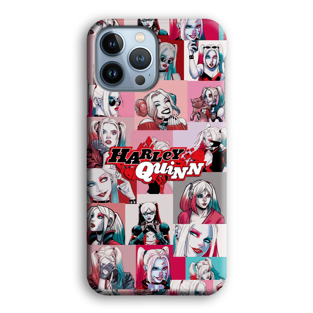 Harley Quinn Smiley Photo Collage iPhone 13 Pro Max Case