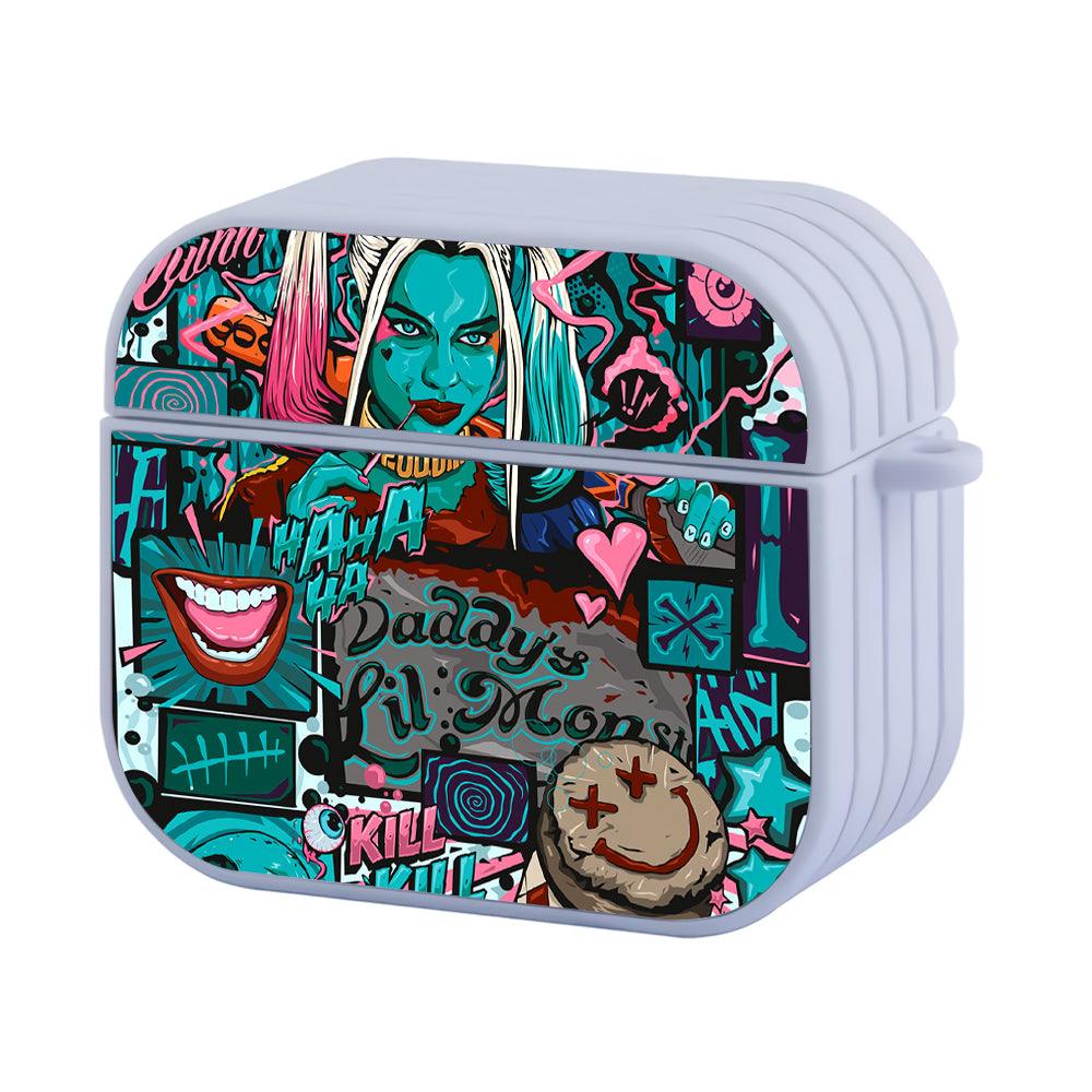Harley Quinn Stare of Lil Monster Apple Airpods 3 Case White
