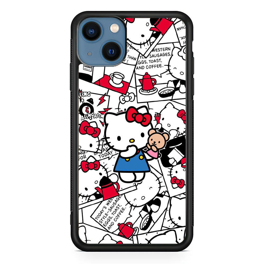 Hello Kitty Busy in The Kitchen iPhone 14 Plus Case - Carneyforia