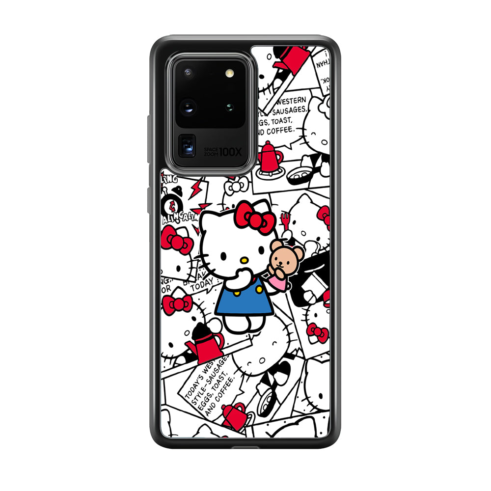 Hello Kitty Busy in The Kitchen Samsung Galaxy S20 Ultra Case