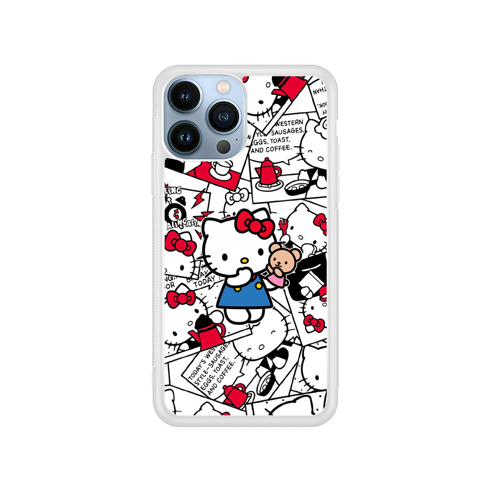 Hello Kitty Busy in The Kitchen iPhone 14 Pro Case