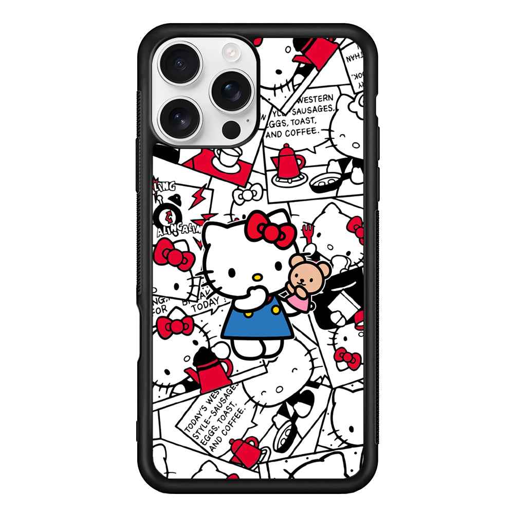 Hello Kitty Busy in The Kitchen iPhone 16 Pro Max Case