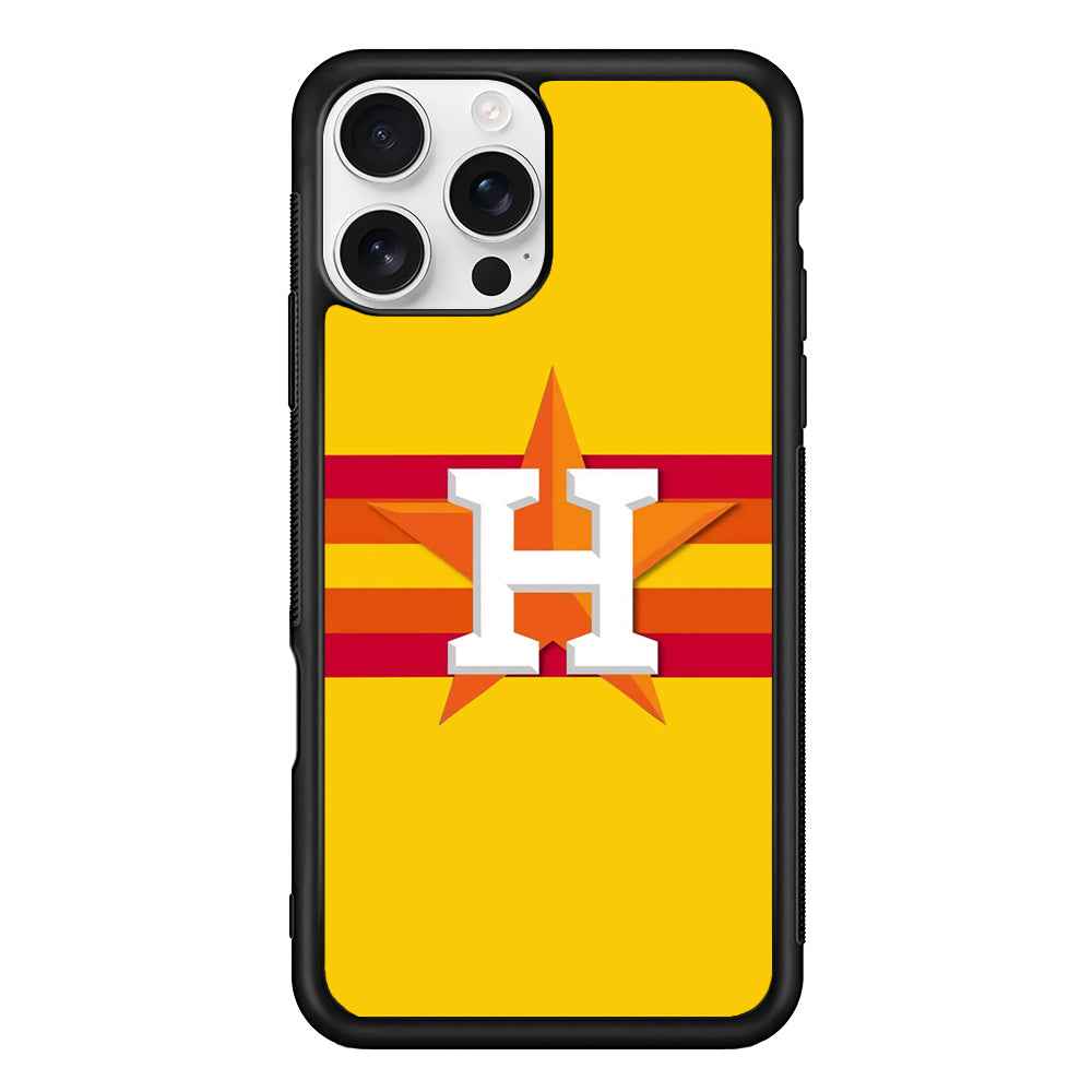 Houston Astros MLB Team iPhone 16 Pro Max Case