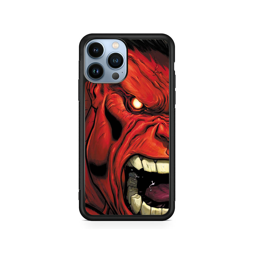 Hulk Red Half Face iPhone 14 Pro Max Case - Carneyforia