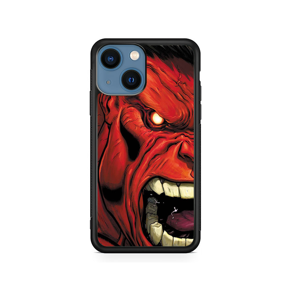 Hulk Red Half Face iPhone 15 Case - Carneyforia