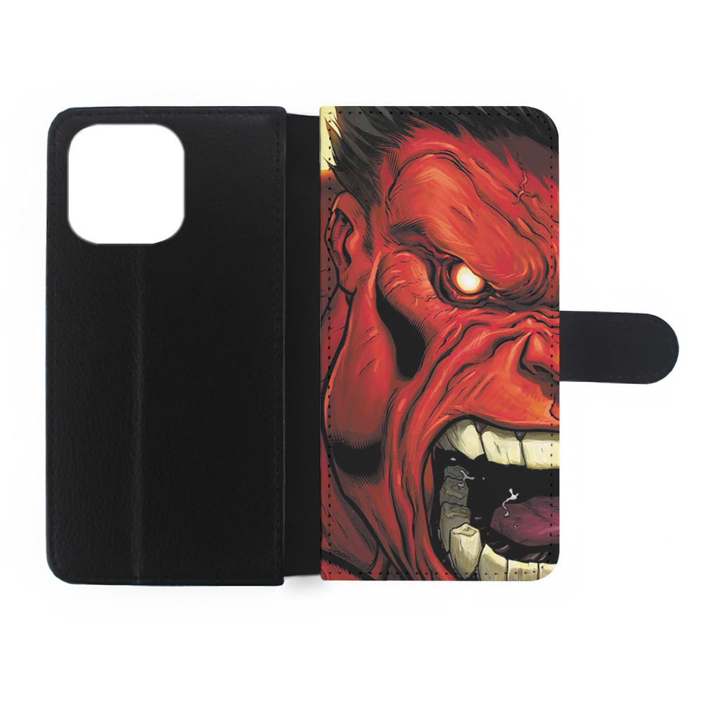 Hulk Red Half Face iPhone 14 Pro Case
