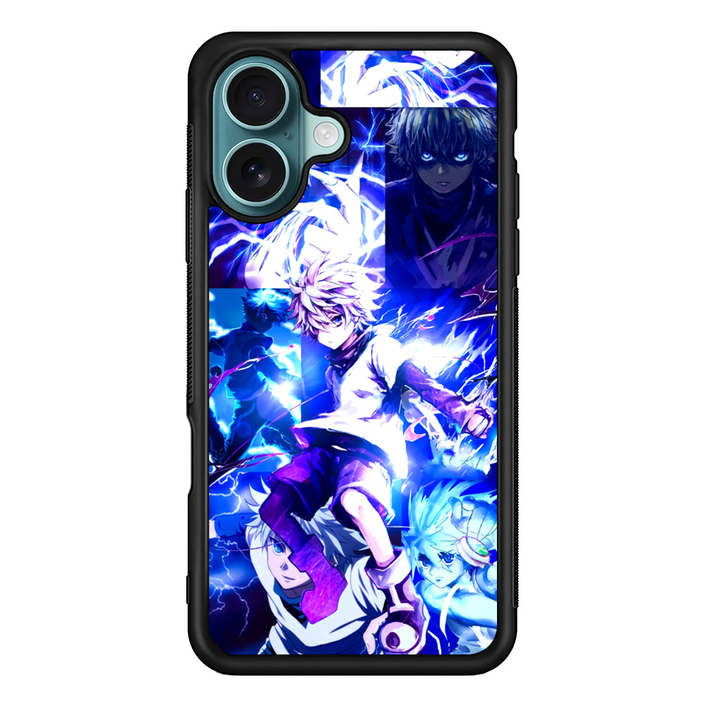 Hunter x Hunter Killua Blue Lightning iPhone 16 Plus Case