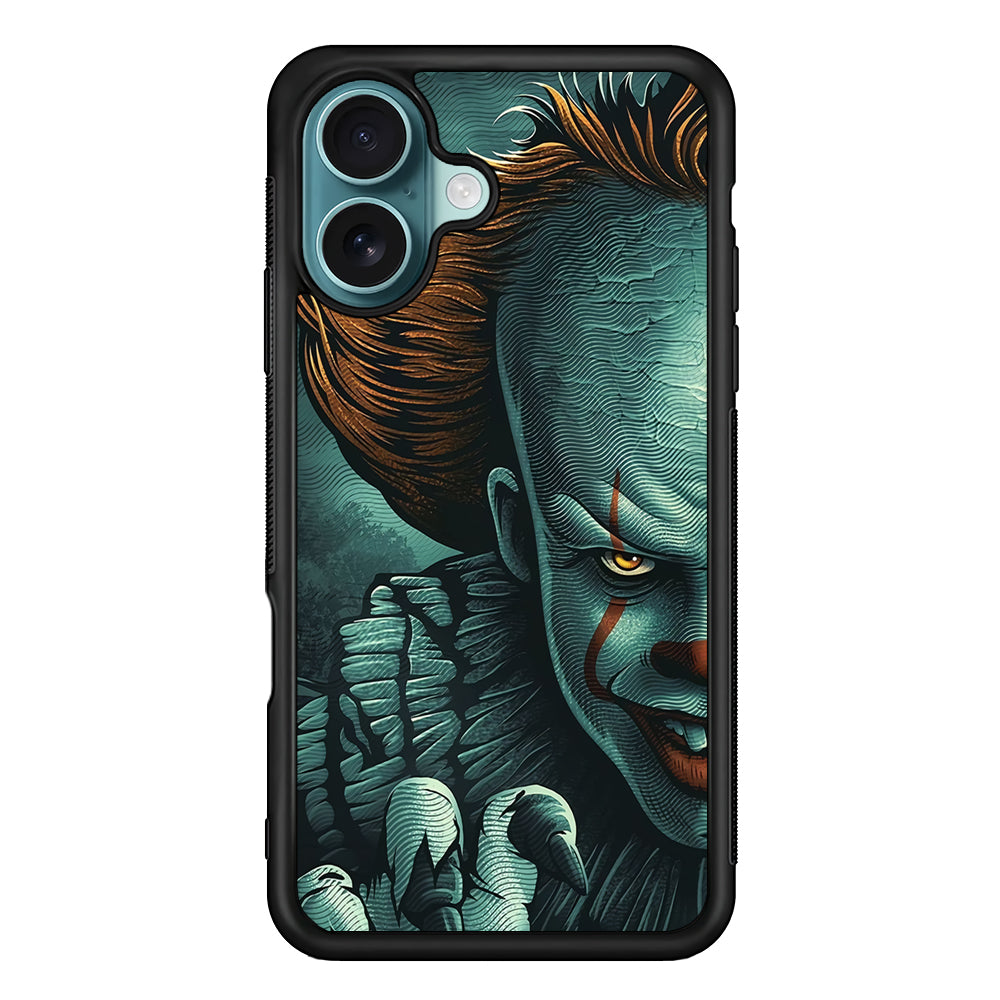 IT Half Face iPhone 16 Plus Case