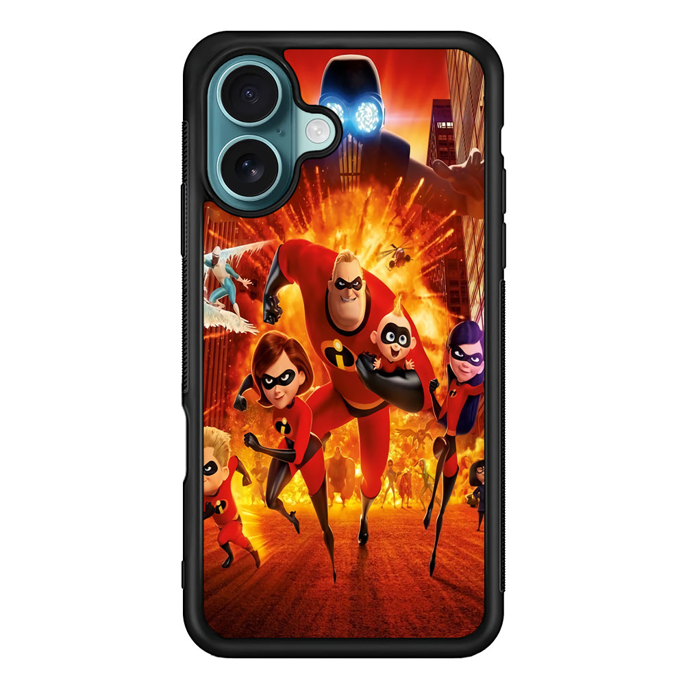 Incredibles Poster iPhone 16 Plus Case