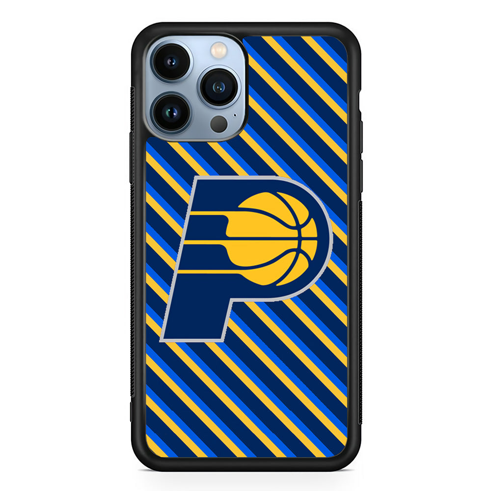Indiana Pacers Stripe Of Colour iPhone 14 Pro Max Case - Carneyforia