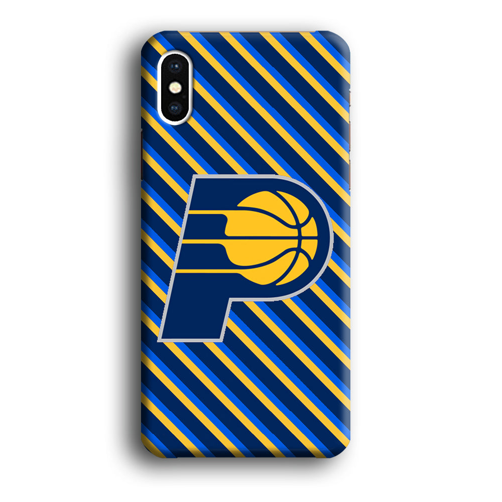 Indiana Pacers Stripe Of Colour iPhone XS Case