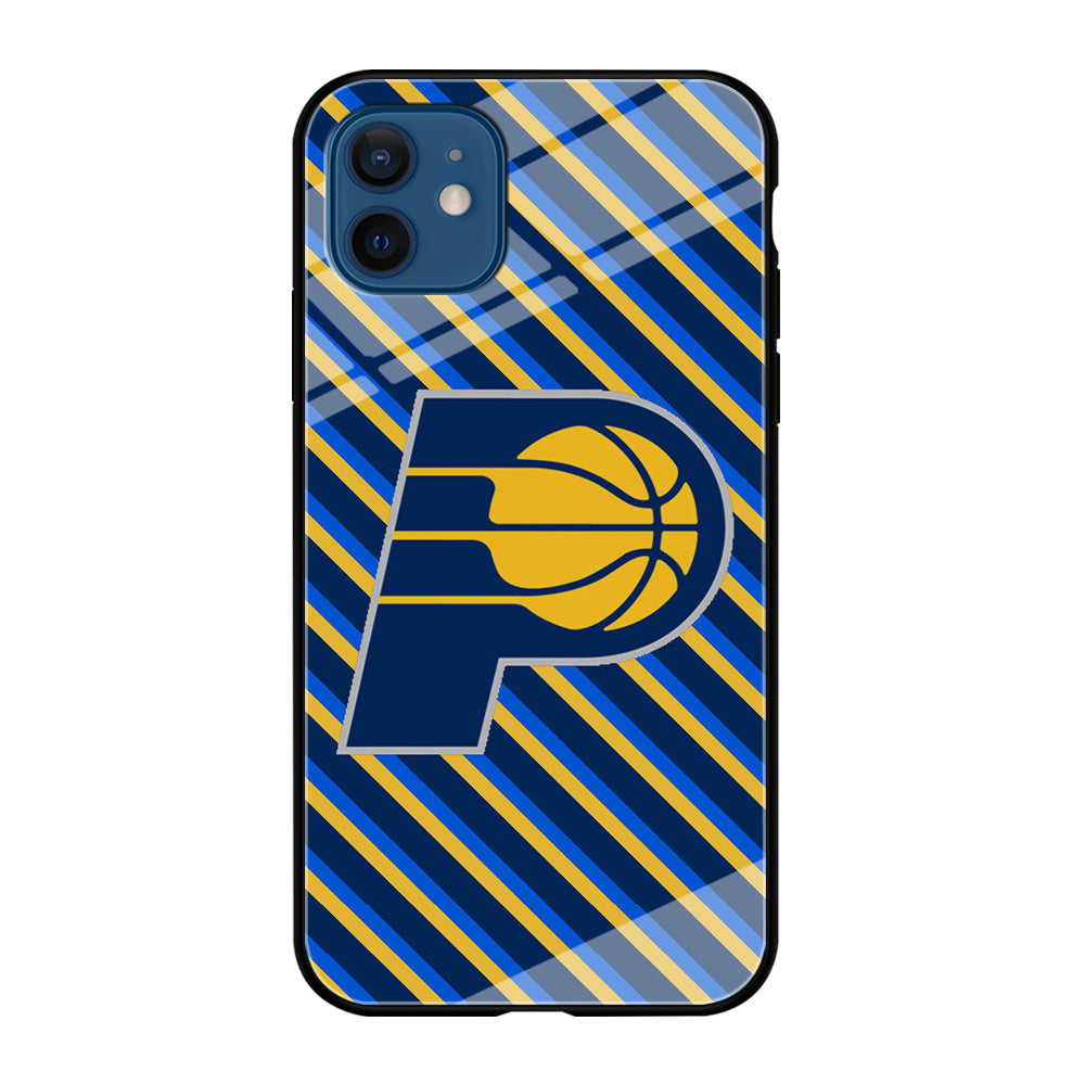 Indiana Pacers Stripe Of Colour iPhone 12 Case