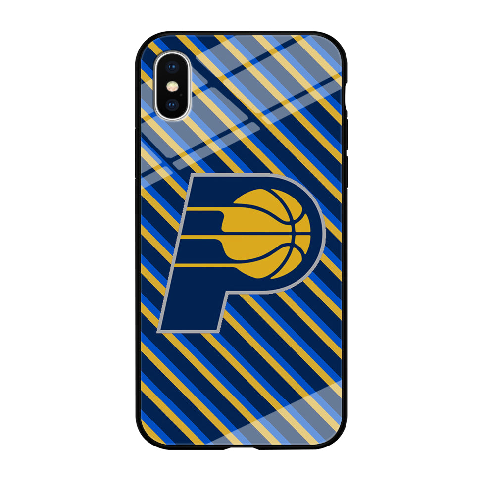Indiana Pacers Stripe Of Colour iPhone XS Case