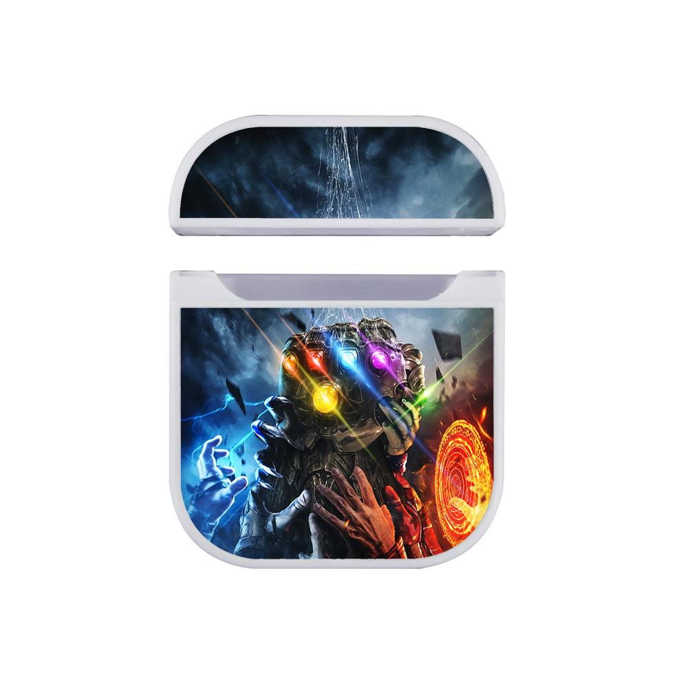 Infinity Gauntlet Avengers Apple Airpods Case White