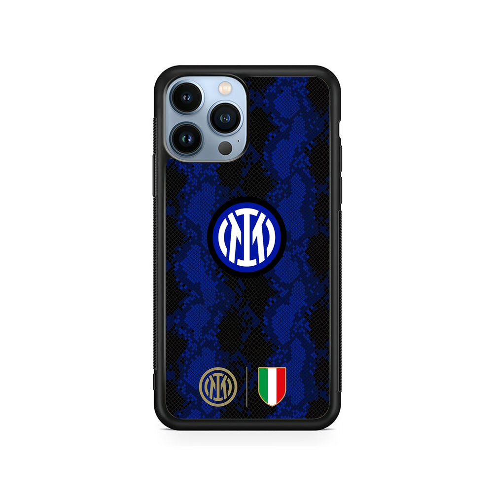 Internazionale Milano Pattern Jersey iPhone 14 Pro Case