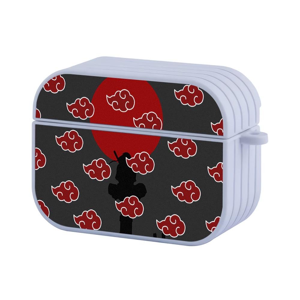 Itachi Uchiha Silhouette Symbol Apple Airpods Pro Case White