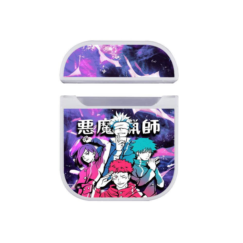 Jujutsu Kaisen Fearless Team Apple Airpods Case White