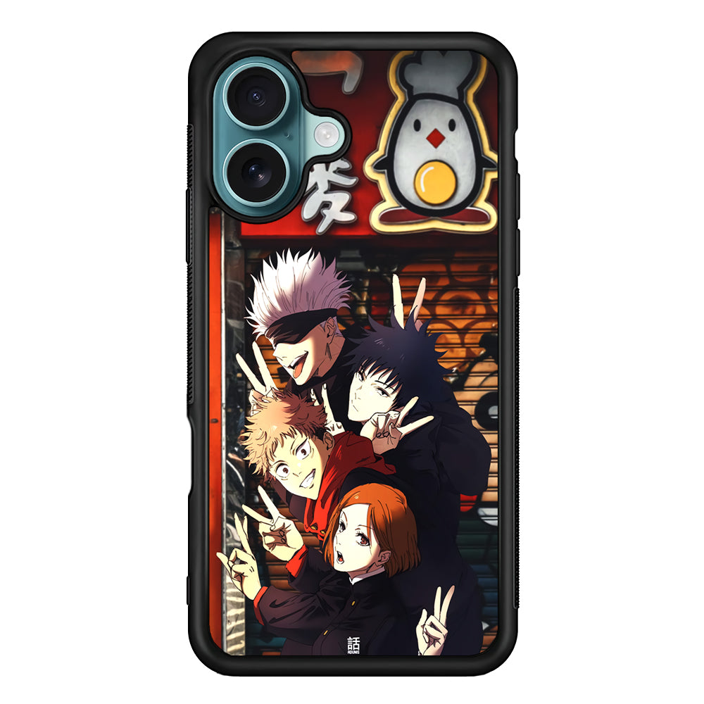 Jujutsu Kaisen Team Go On Vacation iPhone 16 Plus Case