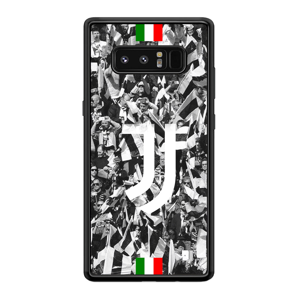 Juventus White and Black Wall of People Samsung Galaxy Note 8 Case