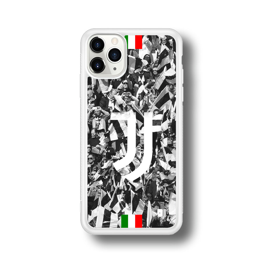 Juventus White and Black Wall of People iPhone 11 Pro Max Case