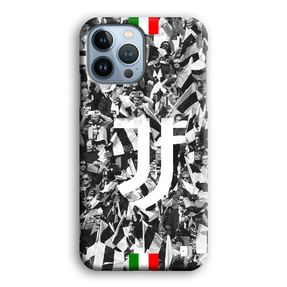 Juventus White and Black Wall of People iPhone 13 Pro Max Case