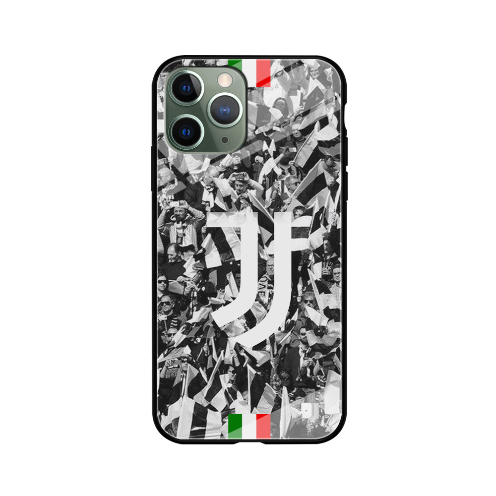 Juventus White and Black Wall of People iPhone 11 Pro Max Case