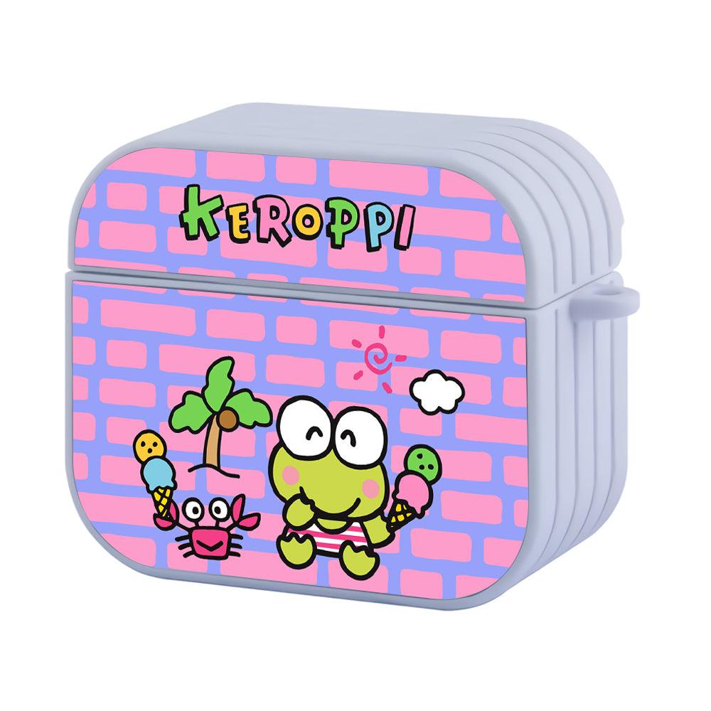 Keroppi Fresh Ice Cream on The Beach Apple Airpods 4 Case White