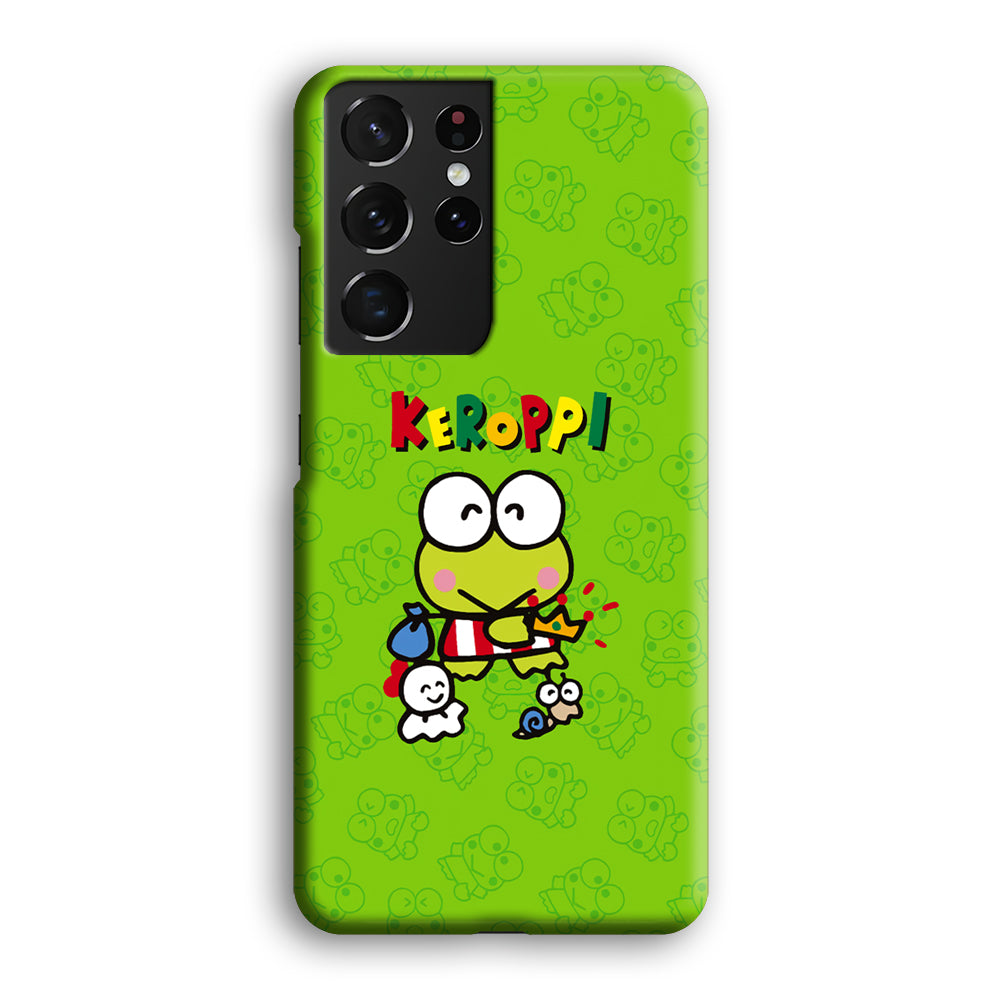Keroppi Vacations Time Samsung Galaxy S21 Ultra Case